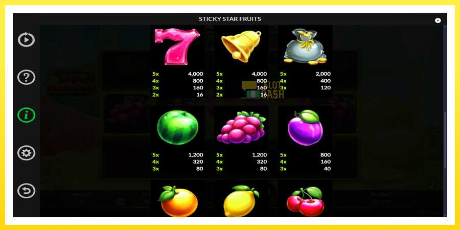 படம் 6 விளையாட்டு இயந்திரம் Sticky Star Fruits