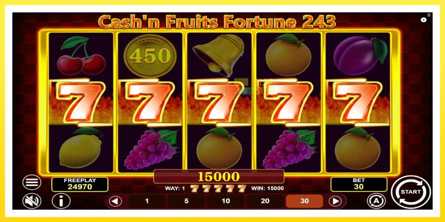 படம் 4 விளையாட்டு இயந்திரம் Cashn Fruits Fortune 243