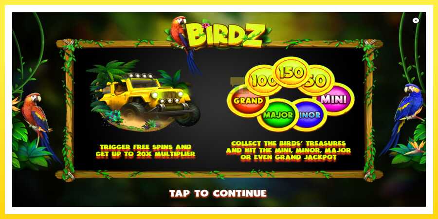 படம் 1 விளையாட்டு இயந்திரம் BIRDZ