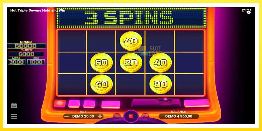 படம் 3 விளையாட்டு இயந்திரம் Hot Triple Sevens Hold & Win