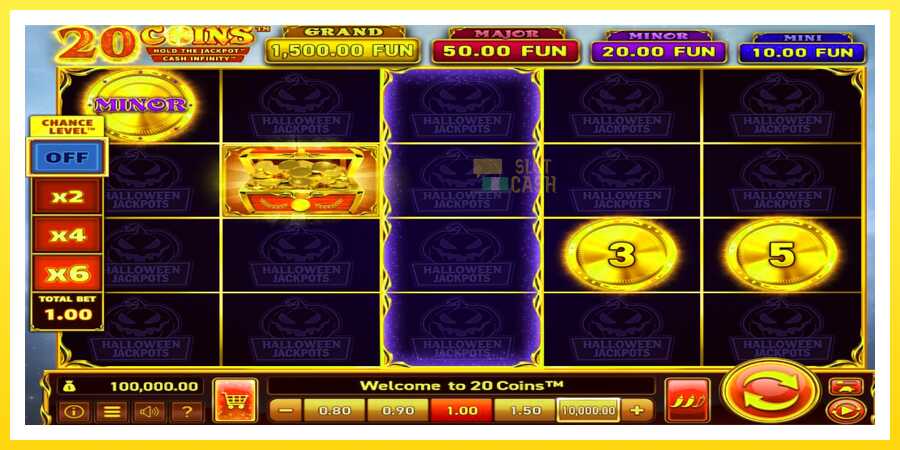 படம் 1 விளையாட்டு இயந்திரம் 20 Coins Halloween Jackpots