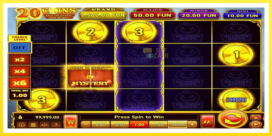 படம் 2 விளையாட்டு இயந்திரம் 20 Coins Halloween Jackpots