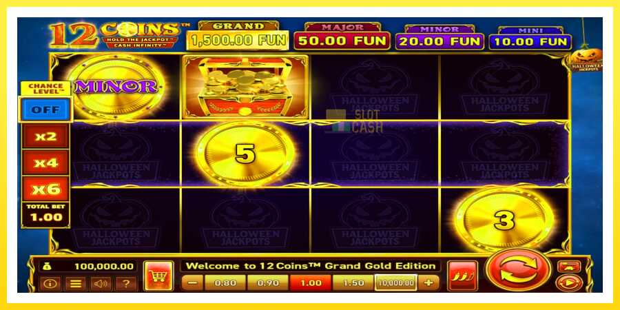 படம் 1 விளையாட்டு இயந்திரம் 12 Coins Grand Gold Edition Halloween Jackpots