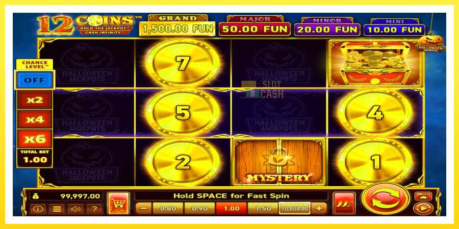 படம் 2 விளையாட்டு இயந்திரம் 12 Coins Grand Gold Edition Halloween Jackpots