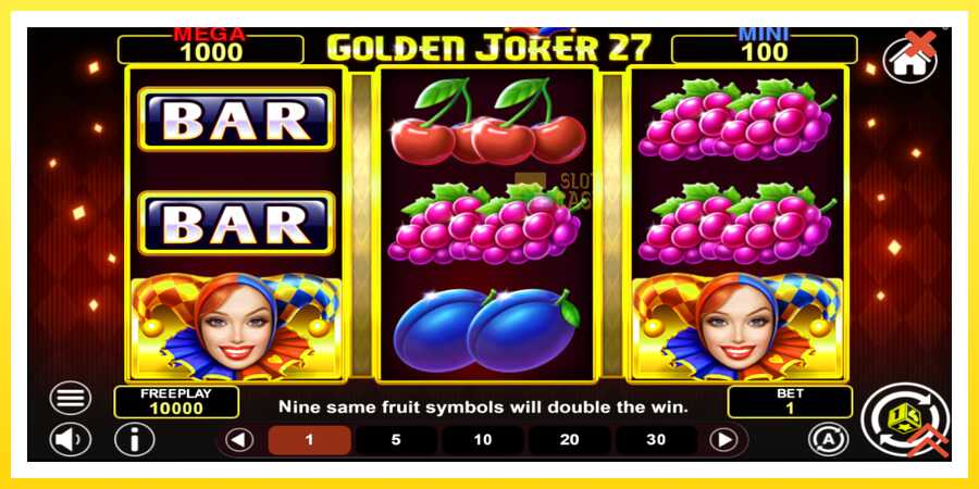 படம் 2 விளையாட்டு இயந்திரம் Golden Joker 27 Hold & Win