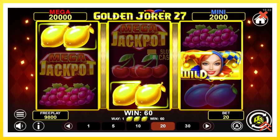 படம் 3 விளையாட்டு இயந்திரம் Golden Joker 27 Hold & Win