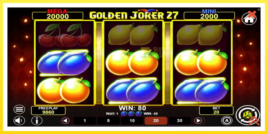 படம் 4 விளையாட்டு இயந்திரம் Golden Joker 27 Hold & Win