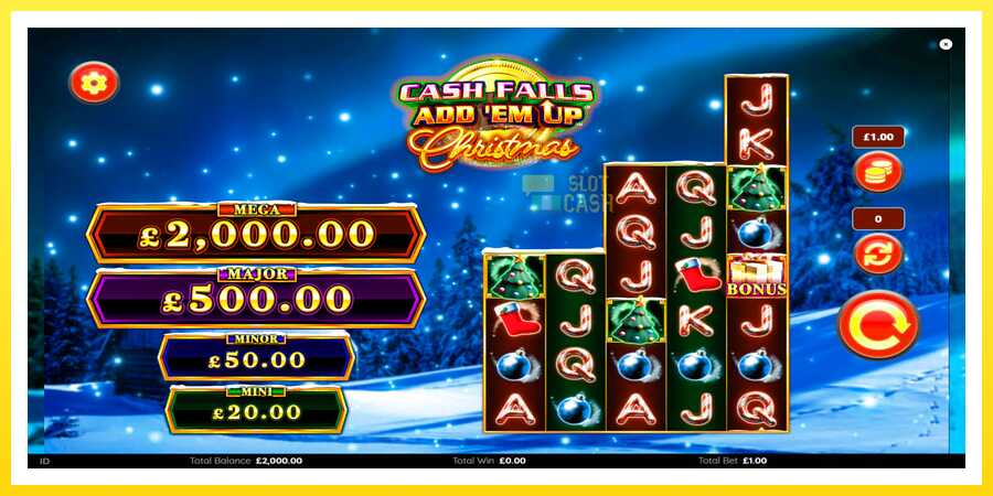 படம் 1 விளையாட்டு இயந்திரம் Cash Falls: Add Em Up Christmas