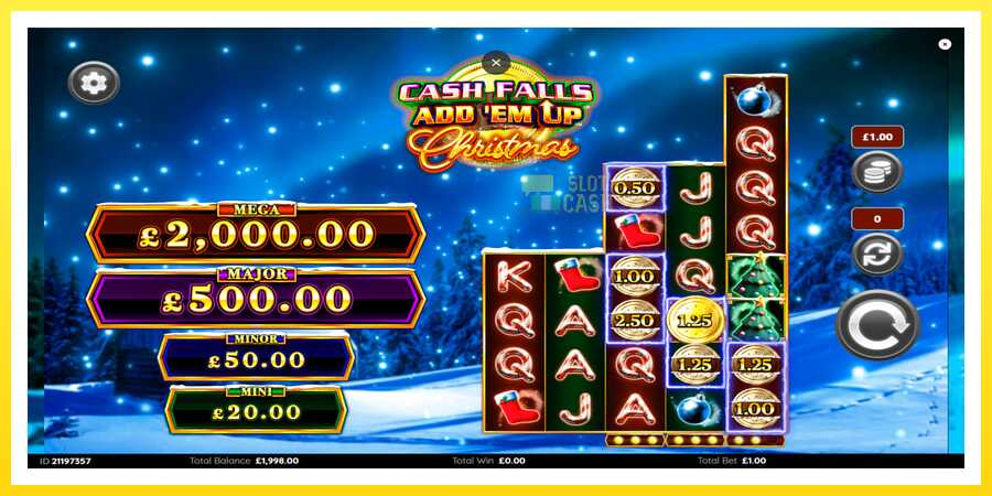 படம் 3 விளையாட்டு இயந்திரம் Cash Falls: Add Em Up Christmas