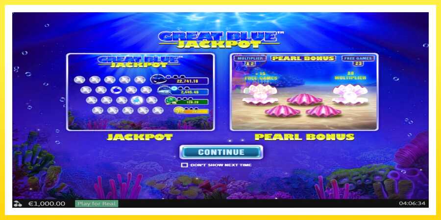 படம் 1 விளையாட்டு இயந்திரம் Great Blue Jackpot