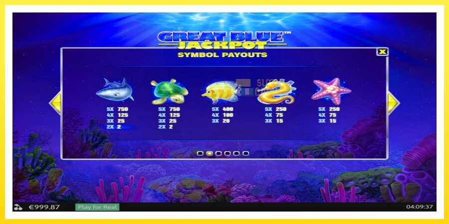 படம் 5 விளையாட்டு இயந்திரம் Great Blue Jackpot